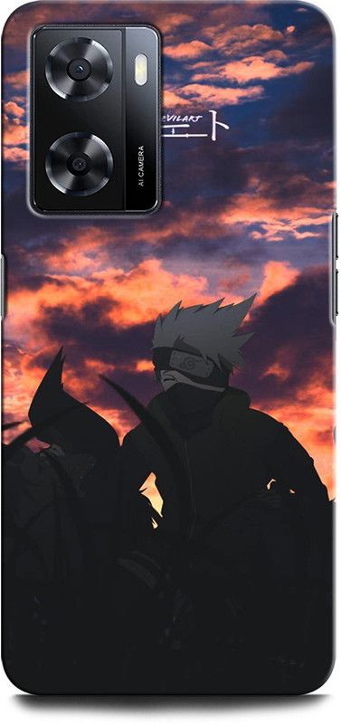 GRAFIQE Back Cover for OPPO A57e KAKASHI, MASTER OF NARUTO, NARUTO, ANIME, NEON, HATAKE  (Multicolor, Shock Proof, Pack of: 1)