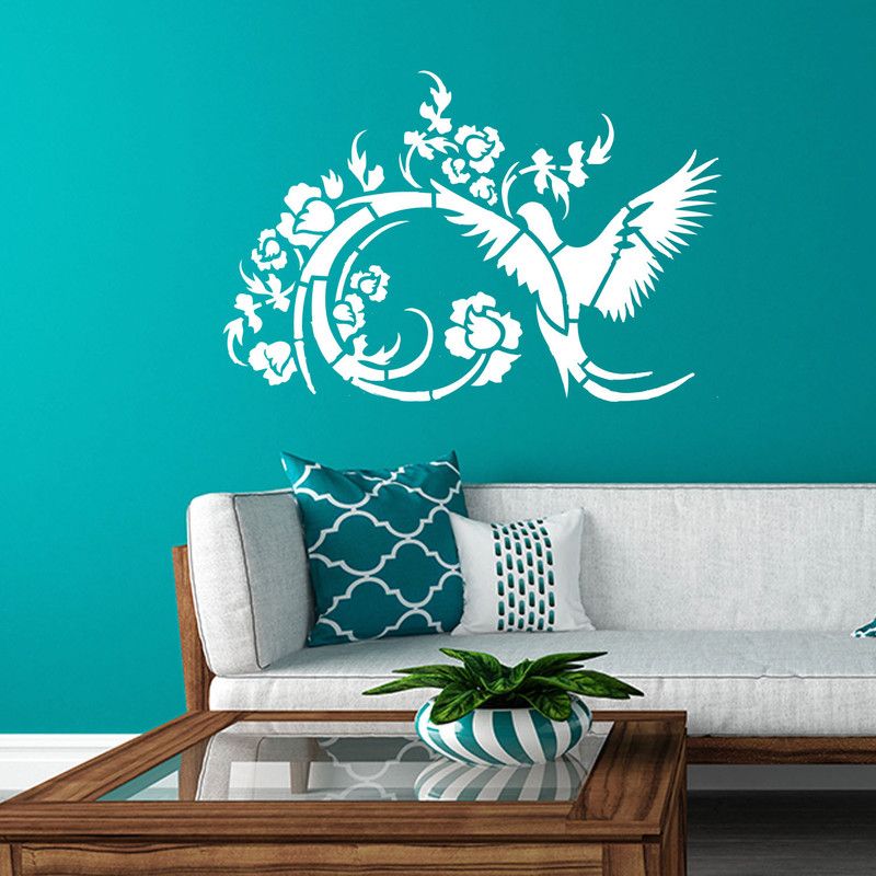 Jazzika Freedom World DIY Reusable Painting Design Suitable for Wall Decorations Stencil  (Pack of 1, Home Wall Art Decoration)
