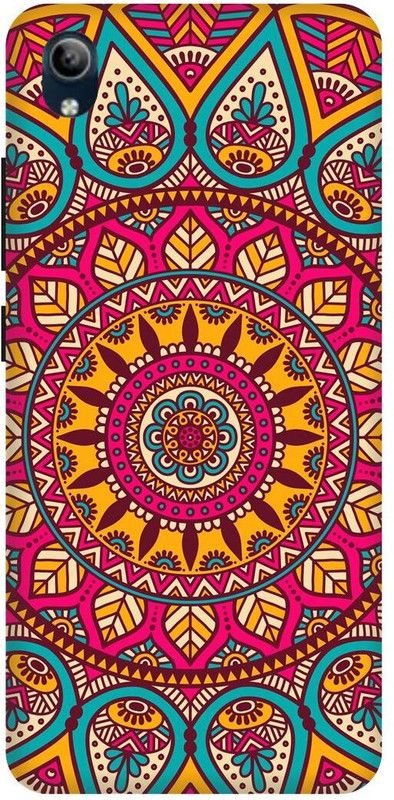 play fast Back Cover for vivo Y90, 1908, 1823, MANDALA, ART, RANGOLI, ABSTRACT, ART  (Red, Hard Case, Pack of: 1)