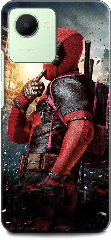 WallCraft Back Cover for Realme C30, RMX3581 DEADPOOL, FUNNY DEADPOOL, MARVEL, SUPERHERO  (Multicolor, Dual Protection, Pack of: 1)