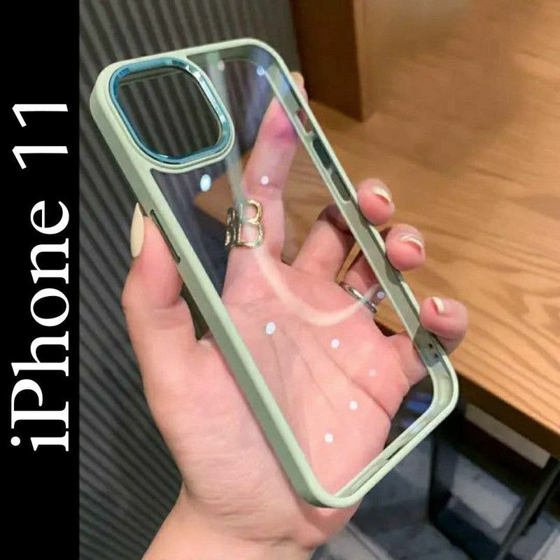 forcho Back Cover for iPhone 11  (Green, Pack of: 1)