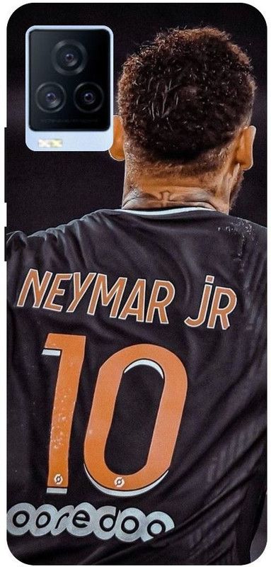 THE NARAYANA COLLECTIONS Back Cover for IQOO 7- V2049A-NEYMAR,JR,FOOTBALL,SPORTS,JERSY  (Multicolor, Hard Case, Pack of: 1)