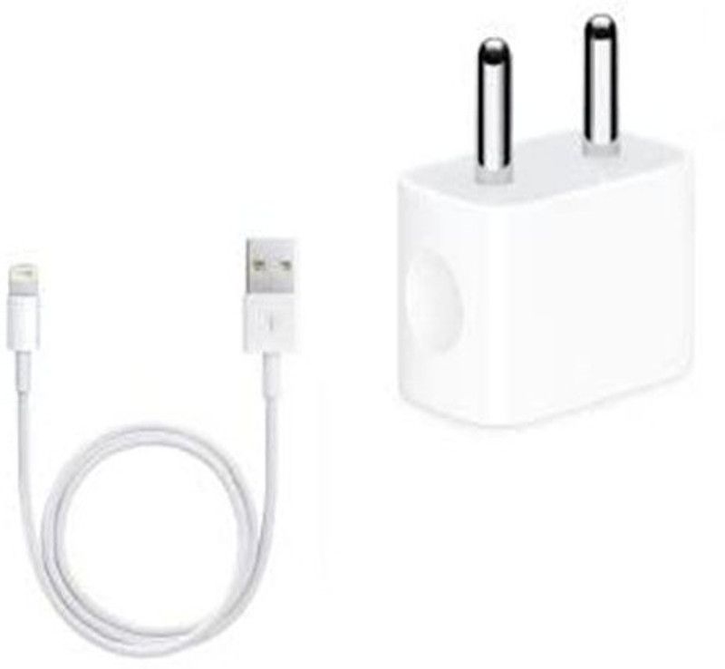 stnbull 5 W NA 5 A Musical Instruments IPhone Fast Chargers Adapters with USB Cable Compatible for All iPhone 5/ 5s Charger with Detachable Cable  (White, Cable Included)