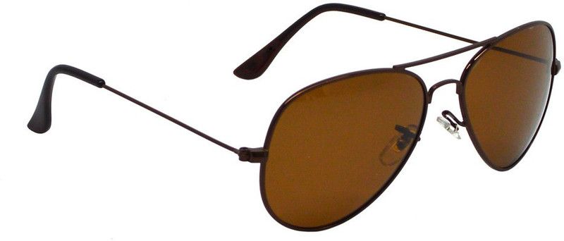 UV Protection Round Sunglasses (58)  (For Men & Women, Brown)