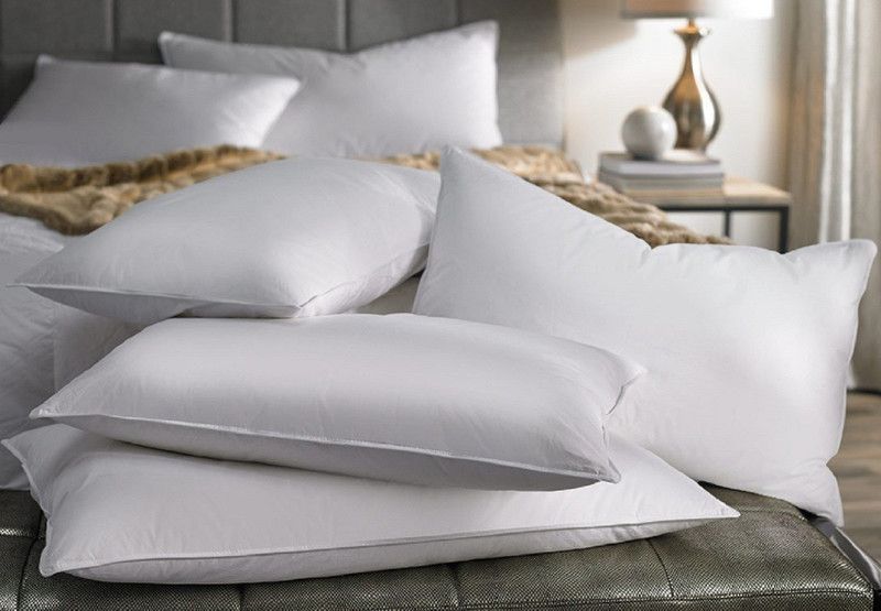 Red Fort Polyester Solid Throw Pillow Pack of 4  (White)