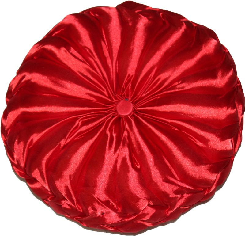 Jaak International Cotton Floral Decorative Cushion Pack of 1  (Red)
