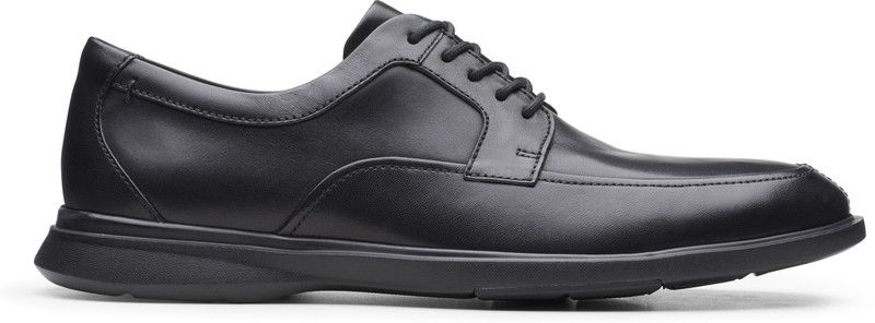 Un Lipari Walk Black Leather Casuals For Men  (Black)