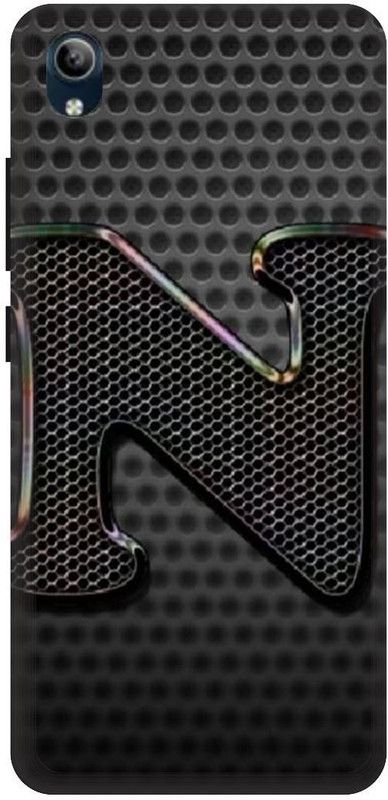 PHONE WALEY.COM Back Cover for VIVO Y91i , VIVO 1820 ,N letter,N name N word , Printed Back Cover  (Black, Hard Case, Pack of: 1)