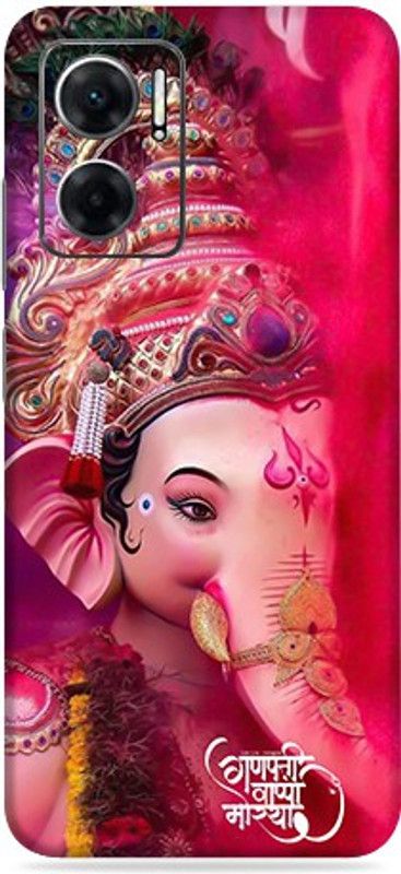 WeCre8 Skin's Xiaomi Redmi 11 Prime 5G Mobile Skin  (Ganpati Multicolor Mobile Skin With Cleaning Wipe)