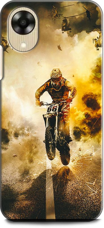 WallCraft Back Cover for OPPO A17K, CPH2471 BIKE, BIKE LOVER, SUPERBIKE, BIKE RIDER, GO TO RIDE  (Multicolor, Dual Protection, Pack of: 1)
