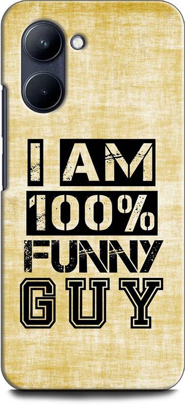WallCraft Back Cover for Realme C33, RMX3624 FUNNY GUY, AMOR, QUOTES, POSITIVE  (Multicolor, Dual Protection, Pack of: 1)