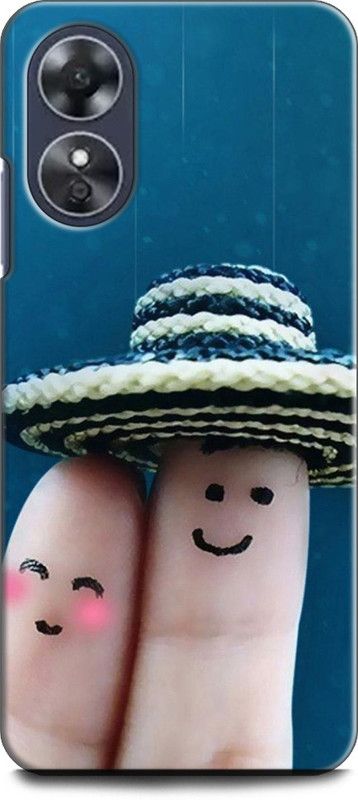WallCraft Back Cover for OPPO A17, CPH2477 FINGERS, LOVE, FINGER COUPLE, TOGETHER  (Multicolor, Dual Protection, Pack of: 1)