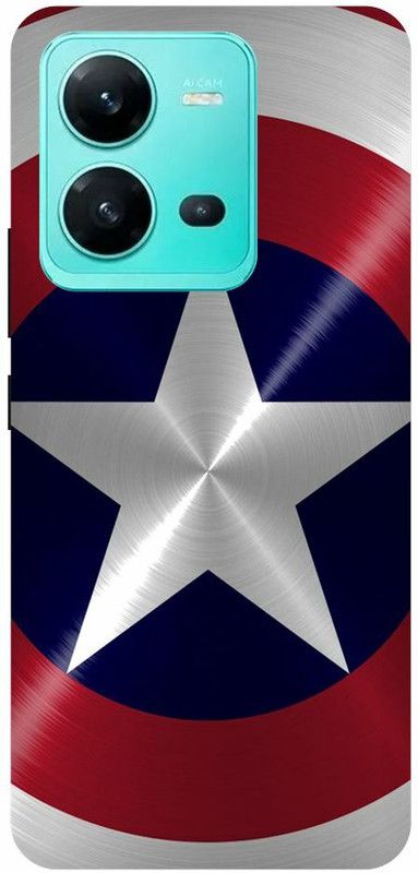 URCHIN Back Cover for Vivo V25 5G Captain-America-Shield-Captain-America-Shield-208109  (Multicolor, Shock Proof, Pack of: 1)