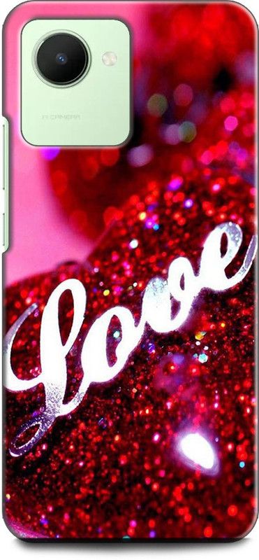 WallCraft Back Cover for Realme Narzo 50i Prime, RMX3506 LOVE, AMOR, TOGETHER, HEART, RED, PINK  (Multicolor, Dual Protection, Pack of: 1)