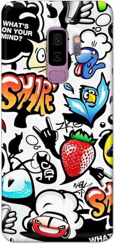 NDCOM Back Cover for Samsung Galaxy S9 Plus Whats On your Mind? Printed  (Multicolor, Hard Case, Pack of: 1)
