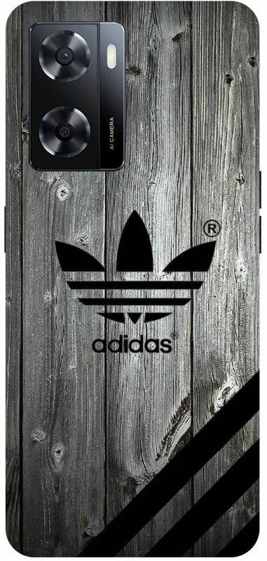 Dimora Back Cover for OPPO A 57e, ADIDAS SYMBOL LOGO SIGN EMBLEM  (Grey, Hard Case, Pack of: 1)