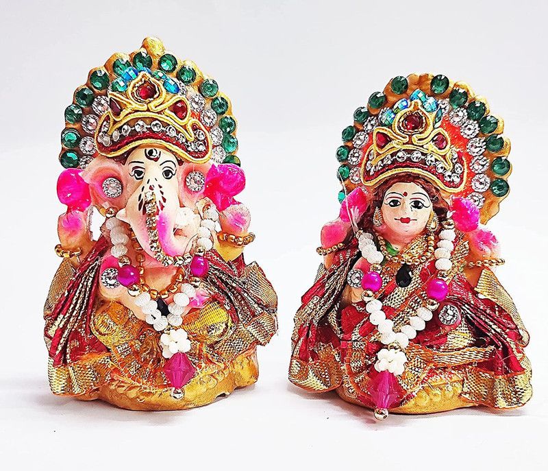 Sai shine craft Decorative Showpiece - 9 cm  (Clay, Multicolor)
