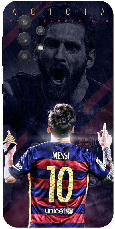 THE NARAYANA COLLECTIONS Back Cover for SAMSUNG GALAXY A32-MESSI,FOOTBALL,SPORTS,JERSY  (Multicolor, Hard Case, Pack of: 1)