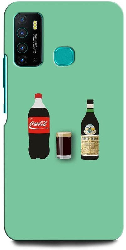 GRAFIQE Back Cover for Infinix Hot 9 Pro COCA COLA, FERNET BRANCA, DRINK  (Multicolor, Shock Proof, Pack of: 1)