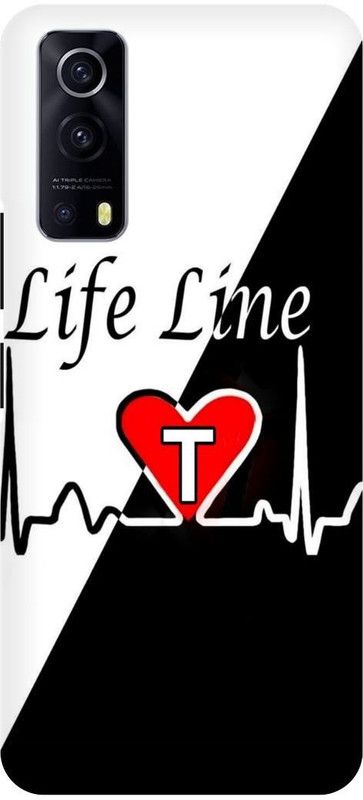 THE NARAYANA COLLECTIONS Back Cover for IQOO Z3- V2073A-T,LOVE,NAME,LATTER,LIFE,LINE  (Multicolor, Hard Case, Pack of: 1)