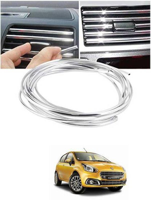 FKOK Car-Decorative Chrome Car beeding For Punto Evo Car Beading Roll For Bumper, Door, Window  (5 m)