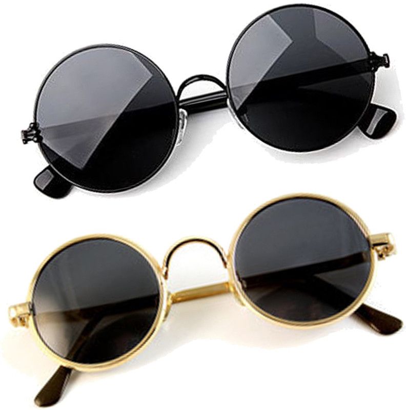 UV Protection, Mirrored Round Sunglasses (Free Size)  (For Men & Women, Black)