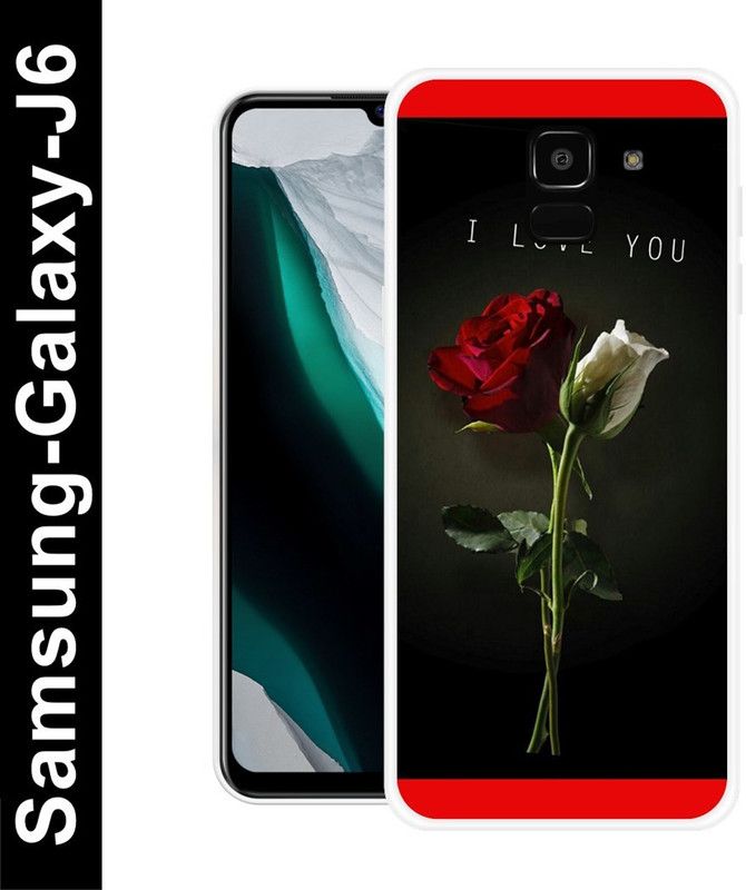 RJ14 (Online) Back Cover for Samsung Galaxy J6  (Multicolor, Grip Case, Silicon, Pack of: 1)