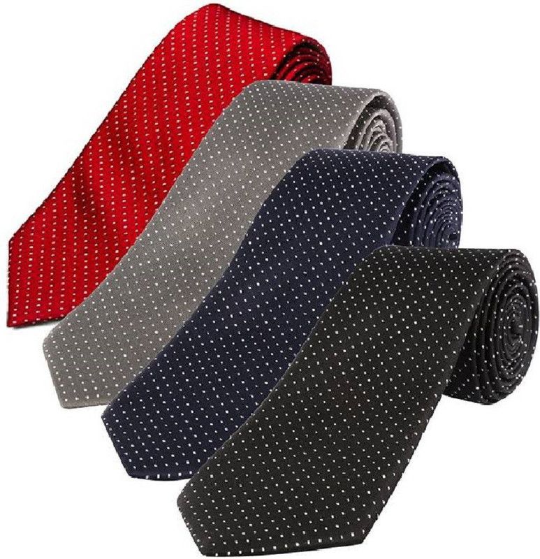 FashMade Polka Print Tie  (Pack of 4)