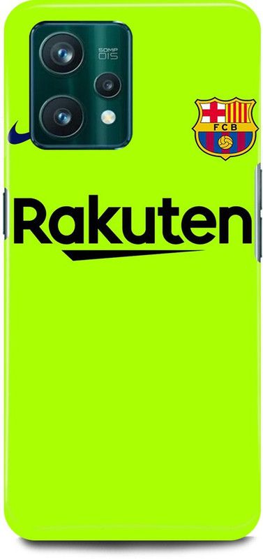 FIKORA Back Cover for Realme C31, RMX3501, RAKUTEN, NIKE, LOGO, FCB  (Green, Hard Case)