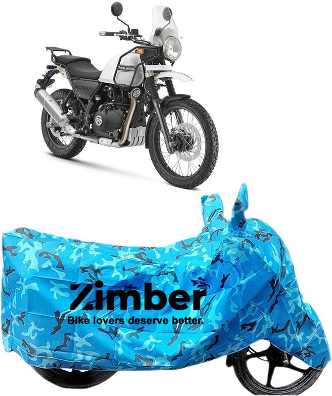 ZIMBER Two Wheeler Cover for Royal Enfield  (Himalayan, Blue)