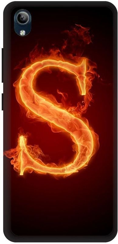 PHONE WALEY.COM Back Cover for VIVO Y90 , VIVO 1908 ,S letter,S name S word , Printed Back Cover  (Yellow, Hard Case, Pack of: 1)