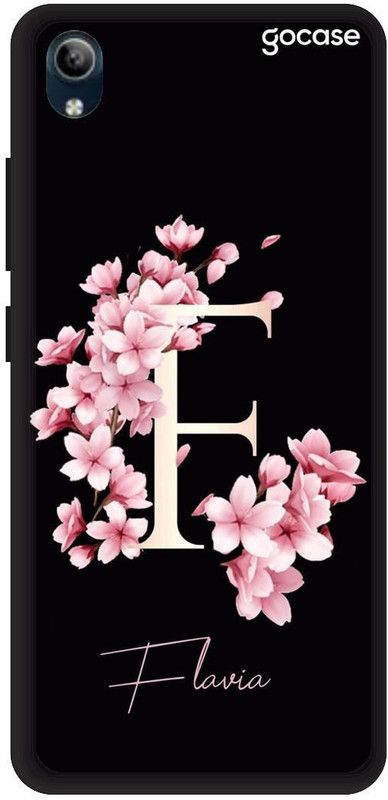 PHONE WALEY.COM Back Cover for VIVO Y90 , VIVO 1908 ,F letter,F name F word , Printed Back Cover  (Black, Hard Case, Pack of: 1)