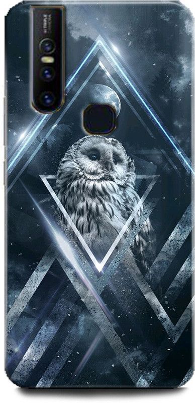 WallCraft Back Cover for Vivo V15, Vivo 1819 OWL, BIRD, TRIANGLE, PLANET, NIGHT WATCH, ABEJ, TRIPPY  (Multicolor, Dual Protection, Pack of: 1)