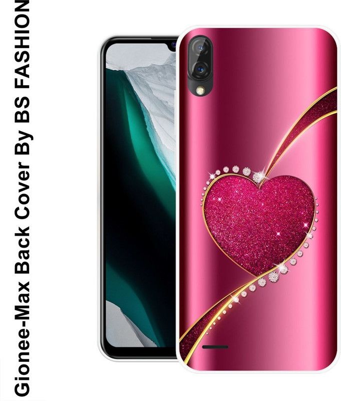 BSRAJ Back Cover for Gionee Max  (Pink, Gold, Grip Case, Silicon)