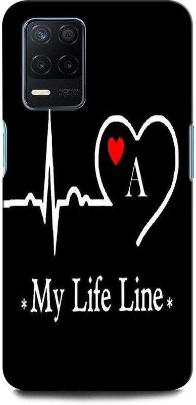ORBIQE Back Cover for Realme 9 5G A, A LETTER, A ALPHABET, MY LIFE LINE A  (Multicolor, Hard Case)