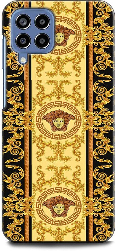 WallCraft Back Cover for SAMSUNG Galaxy M53 5G VERSACE, MEDUSA, KING, GOLD, LOGO, BLACK, LUXURY  (Multicolor, Dual Protection, Pack of: 1)