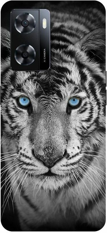 Dimora Back Cover for OPPO A57, LION THEKING OFJUNGAL LIONFACE ANGRYLION  (Grey, Hard Case, Pack of: 1)
