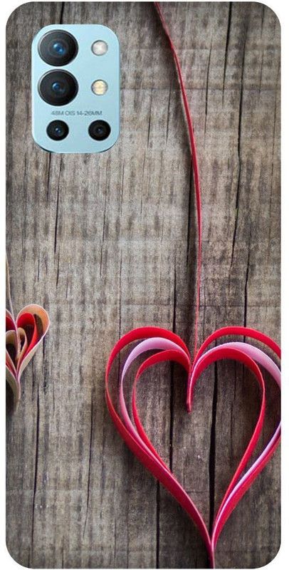 FRONK Back Cover for OnePlus 9R 5G, LE2101, HEART, LOVE, COUPLE, SHAPE  (Grey, Hard Case, Pack of: 1)