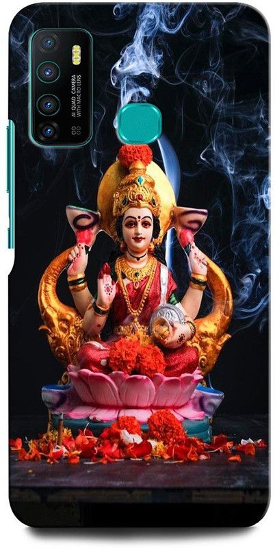 GRAFIQE Back Cover for Infinix Hot 9 Pro LAXMI MAA, GOD, SHERA MAA, MATA RANI  (Multicolor, Shock Proof, Pack of: 1)