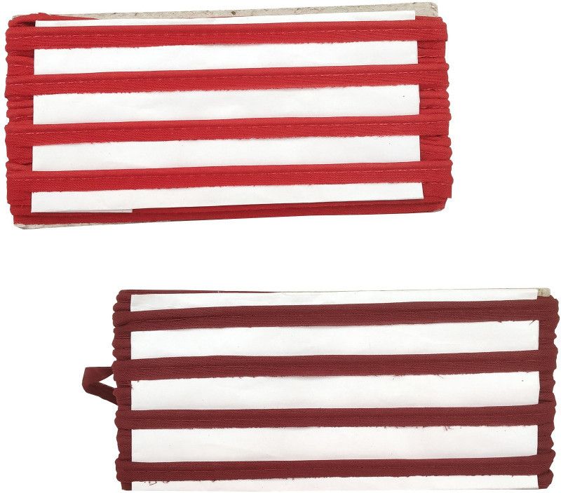 Stylewell Pack of 2 (Length:18 Mtr Roll, Width:0.6cm) Red And Maroon Piping Gota Patti Trim Lace Border Embroidery Craft Material for Suits, Sarees, Lehengas, Dresses Designing and Tailoring Accessories Lace Reel  (Pack of 2)
