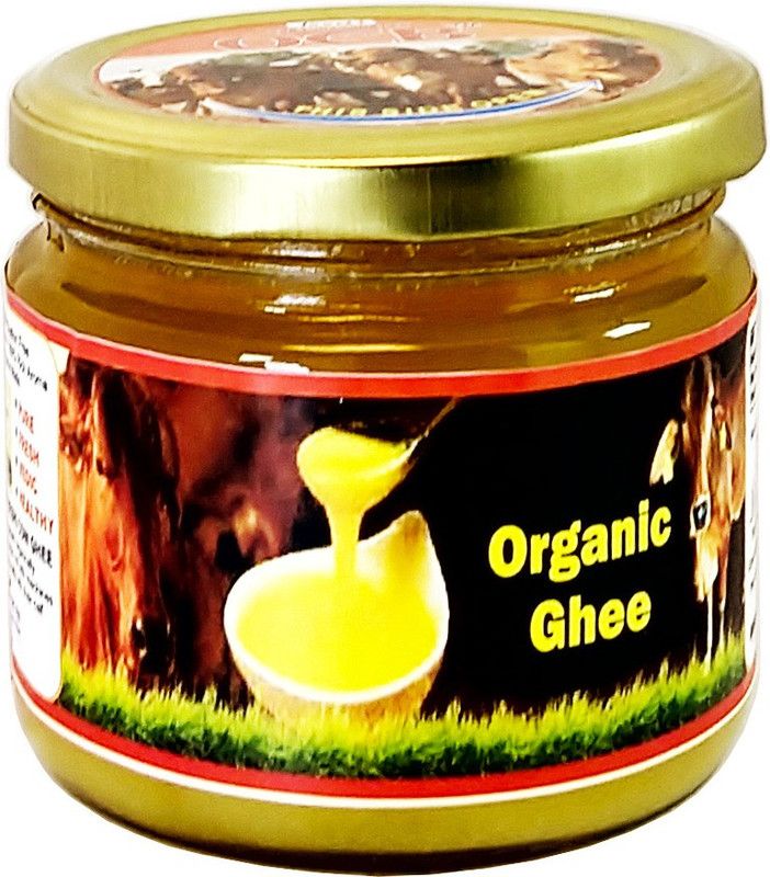 OCB Organic Ghee Made From Desi Cow Milk by Traditional Hand Churning Bilona Method Ghee 250 g Glass Bottle