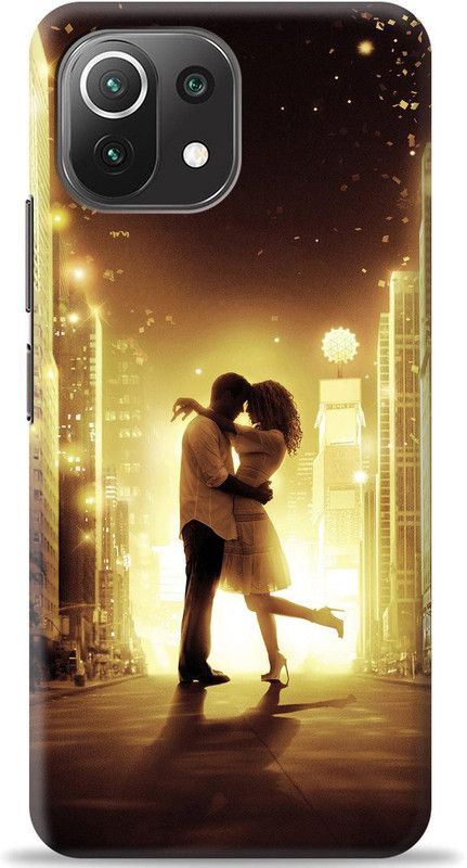 Swagr Back Cover for Mi 11 Lite  (Gold, Shock Proof, Pack of: 1)