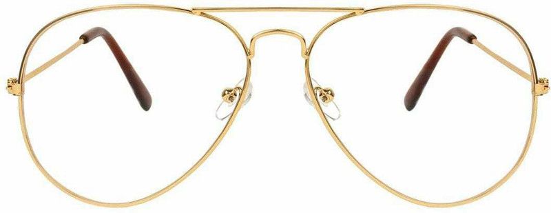 Full Rim Aviator Blue Cut Frame For Men & Women  (52 mm)