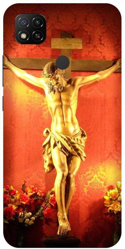 play fast Back Cover for POCO C31, MZB0A0MIN JESUS, CROSS, GOD, CHRIST  (Yellow, Hard Case, Pack of: 1)