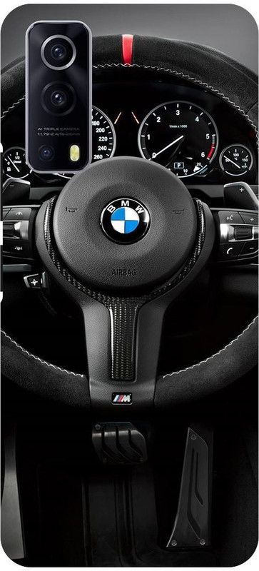 THE NARAYANA COLLECTIONS Back Cover for IQOO Z3- V2073A-CAR,DESH,BOARD,BMW,SIGN  (Multicolor, Hard Case, Pack of: 1)