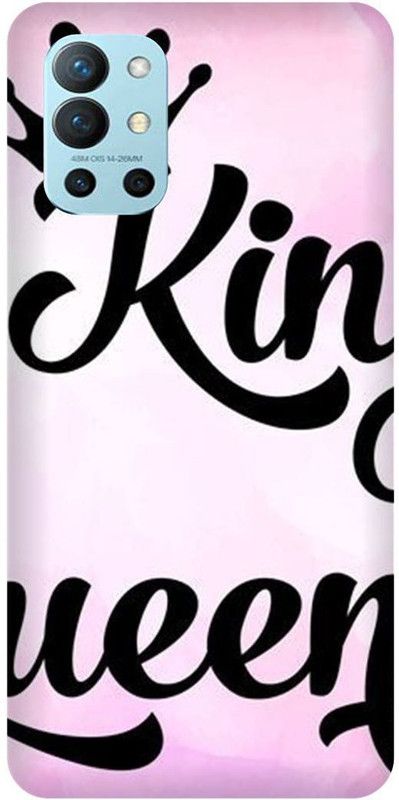 FRONK Back Cover for OnePlus 9R 5G, LE2101, KING, QUEEN, RAJA, RAANI, PRINCE, PRINCESS  (Pink, Hard Case, Pack of: 1)
