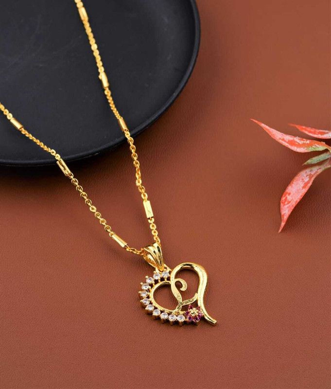 CI-RUBBI LETTER-L Gold-plated Alloy