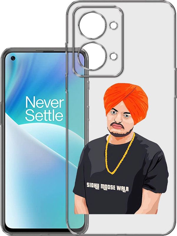 HANIRY Back Cover for Oneplus Nord 2T 5G, CPH2401 back cover, SIDHU MOOSE WALA VECTOR, Designer, PNG_12  (Multicolor, Flexible, Silicon, Pack of: 1)