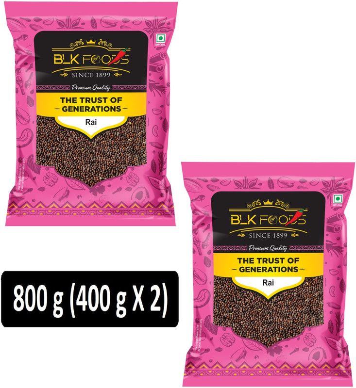 BLK FOODS Select Rai (small mustard seeds) 800g  (2 x 400 g)