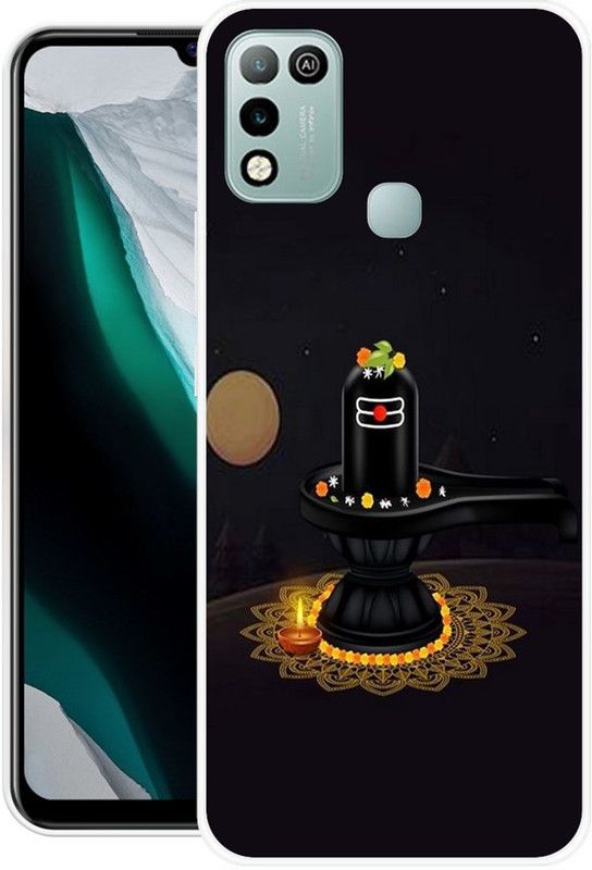SHIVKUDI Back Cover for Infinix Hot 10 Play  (Black, Grip Case, Silicon, Pack of: 1)